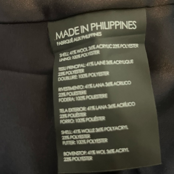 Wool/polyester coat - Picture 3 of 5